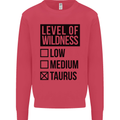 Levels of Wildness Taurus Mens Sweatshirt Jumper Heliconia