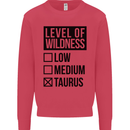 Levels of Wildness Taurus Mens Sweatshirt Jumper Heliconia