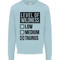 Levels of Wildness Taurus Mens Sweatshirt Jumper Light Blue
