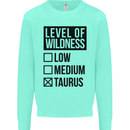 Levels of Wildness Taurus Mens Sweatshirt Jumper Peppermint
