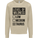 Levels of Wildness Taurus Mens Sweatshirt Jumper Sand
