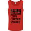 Levels of Wildness Taurus Mens Vest Tank Top Red
