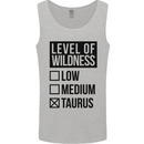 Levels of Wildness Taurus Mens Vest Tank Top Sports Grey