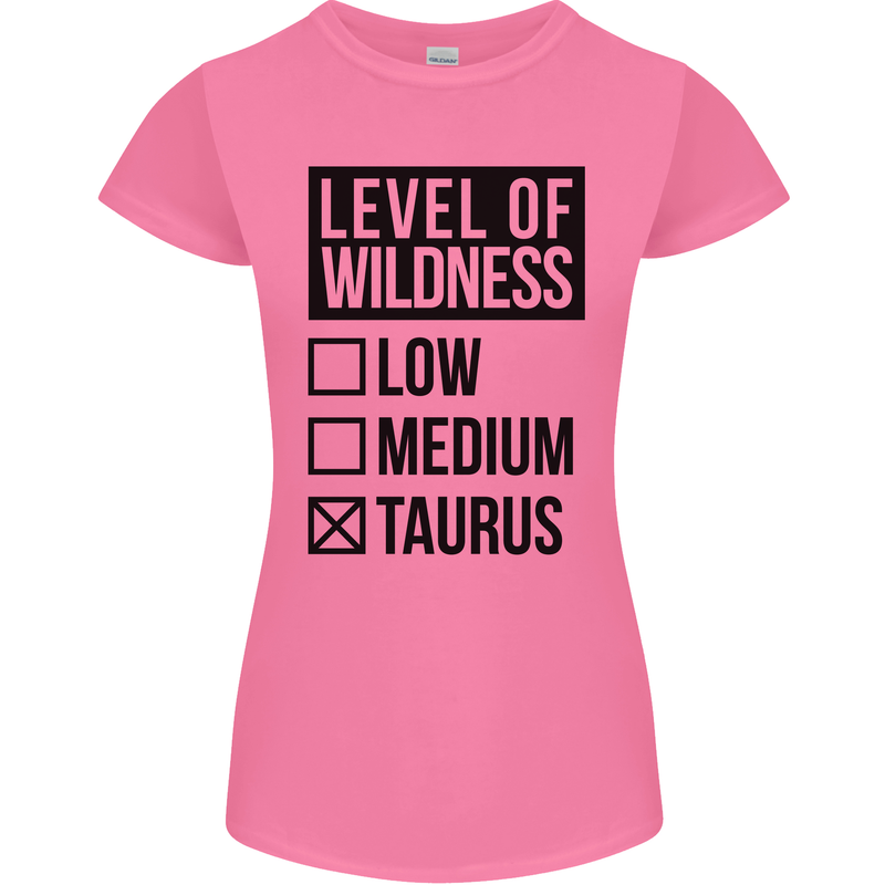 Levels of Wildness Taurus Womens Petite Cut T-Shirt Azalea