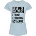 Levels of Wildness Taurus Womens Petite Cut T-Shirt Light Blue