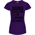 Levels of Wildness Taurus Womens Petite Cut T-Shirt Purple