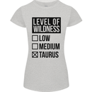 Levels of Wildness Taurus Womens Petite Cut T-Shirt Sports Grey