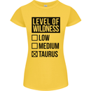 Levels of Wildness Taurus Womens Petite Cut T-Shirt Yellow
