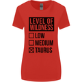 Levels of Wildness Taurus Womens Wider Cut T-Shirt Red