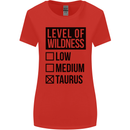 Levels of Wildness Taurus Womens Wider Cut T-Shirt Red