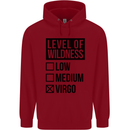 Levels of Wildness Virgo Childrens Kids Hoodie Red