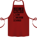 Levels of Wildness Virgo Cotton Apron 100% Organic Maroon
