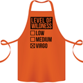 Levels of Wildness Virgo Cotton Apron 100% Organic Orange