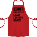 Levels of Wildness Virgo Cotton Apron 100% Organic Red