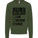 Levels of Wildness Virgo Kids Sweatshirt Jumper Forest Green