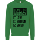 Levels of Wildness Virgo Kids Sweatshirt Jumper Irish Green