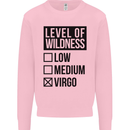 Levels of Wildness Virgo Kids Sweatshirt Jumper Light Pink