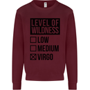 Levels of Wildness Virgo Kids Sweatshirt Jumper Maroon