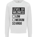 Levels of Wildness Virgo Kids Sweatshirt Jumper White