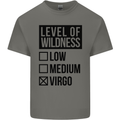 Levels of Wildness Virgo Kids T-Shirt Childrens Charcoal