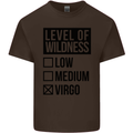 Levels of Wildness Virgo Kids T-Shirt Childrens Chocolate
