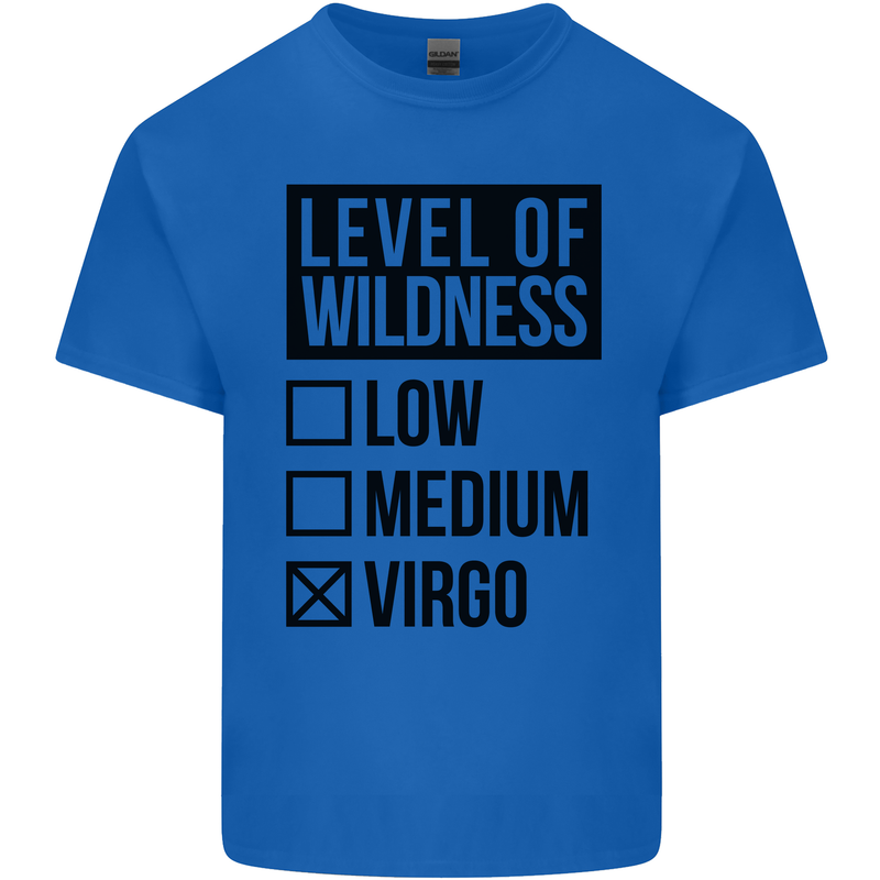 Levels of Wildness Virgo Kids T-Shirt Childrens Royal Blue