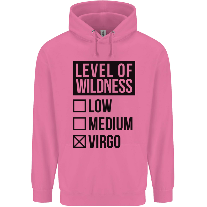 Levels of Wildness Virgo Mens 80% Cotton Hoodie Azelea