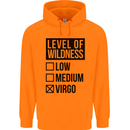 Levels of Wildness Virgo Mens 80% Cotton Hoodie Orange