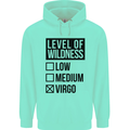 Levels of Wildness Virgo Mens 80% Cotton Hoodie Peppermint