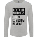 Levels of Wildness Virgo Mens Long Sleeve T-Shirt Sports Grey