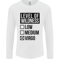Levels of Wildness Virgo Mens Long Sleeve T-Shirt White