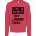 Levels of Wildness Virgo Mens Sweatshirt Jumper Heliconia