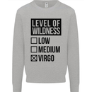 Levels of Wildness Virgo Mens Sweatshirt Jumper Sports Grey