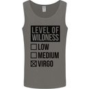 Levels of Wildness Virgo Mens Vest Tank Top Charcoal