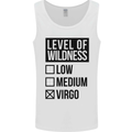 Levels of Wildness Virgo Mens Vest Tank Top White