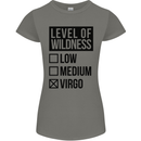 Levels of Wildness Virgo Womens Petite Cut T-Shirt Charcoal