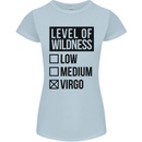 Levels of Wildness Virgo Womens Petite Cut T-Shirt Light Blue