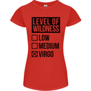 Levels of Wildness Virgo Womens Petite Cut T-Shirt Red