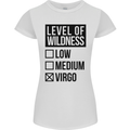 Levels of Wildness Virgo Womens Petite Cut T-Shirt White