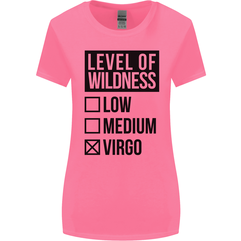 Levels of Wildness Virgo Womens Wider Cut T-Shirt Azalea