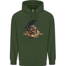 Libertad Skull Freedom Pirate Crow Raven Childrens Kids Hoodie Forest Green
