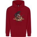 Libertad Skull Freedom Pirate Crow Raven Childrens Kids Hoodie Red