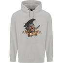 Libertad Skull Freedom Pirate Crow Raven Childrens Kids Hoodie Sports Grey