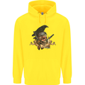 Libertad Skull Freedom Pirate Crow Raven Childrens Kids Hoodie Yellow