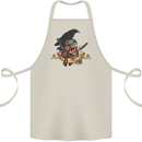 Libertad Skull Freedom Pirate Crow Raven Cotton Apron 100% Organic Natural