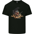 Libertad Skull Freedom Pirate Crow Raven Kids T-Shirt Childrens Black