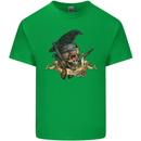 Libertad Skull Freedom Pirate Crow Raven Kids T-Shirt Childrens Irish Green