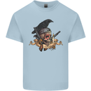 Libertad Skull Freedom Pirate Crow Raven Kids T-Shirt Childrens Light Blue