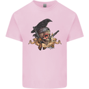 Libertad Skull Freedom Pirate Crow Raven Kids T-Shirt Childrens Light Pink