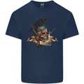 Libertad Skull Freedom Pirate Crow Raven Kids T-Shirt Childrens Navy Blue